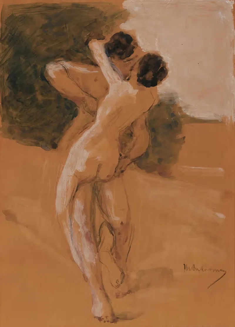 Влюбленная пара by Макс Либерман, 1926 — digital art print download