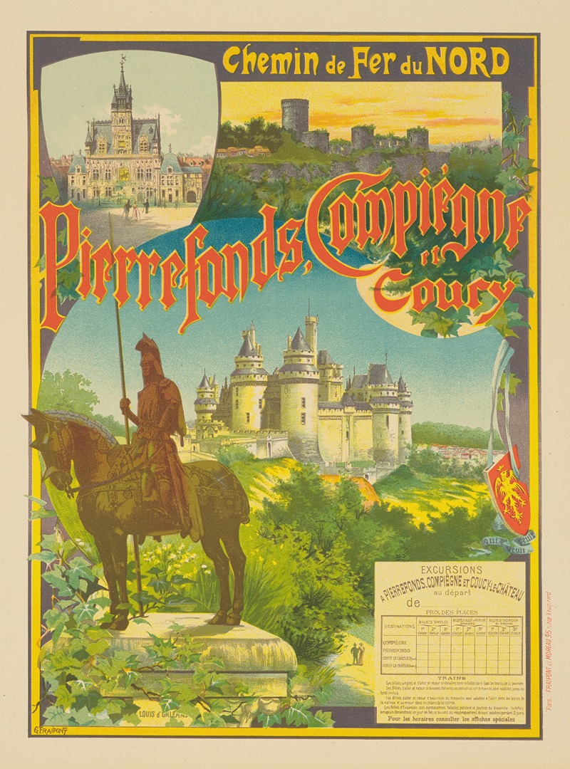 Pierrefonds, Compiègne et Coucy by Гюстав Фрепон, 1899 — digital art print download