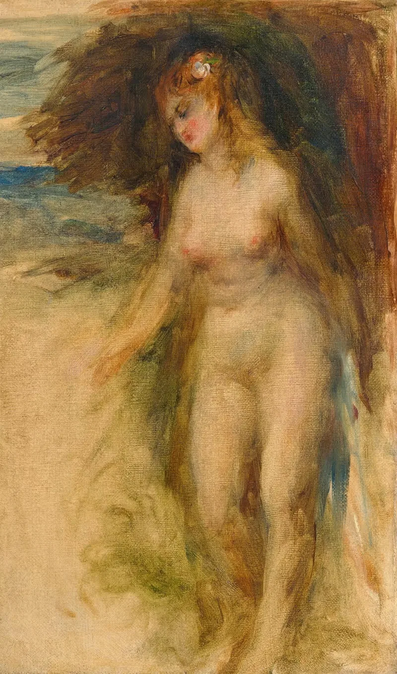 Ню стоя by Пьер-Огюст Ренуар, 1879 — digital art print download