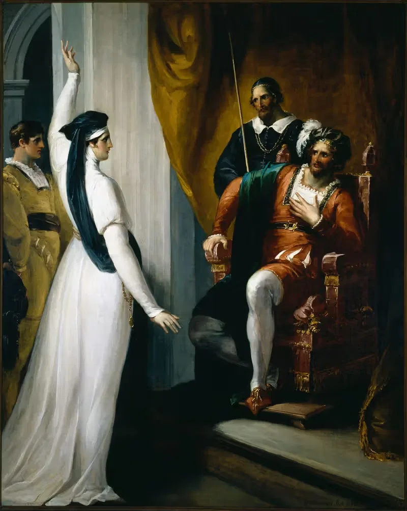 Изабелла, обращающаяся к Анджело by Уильям Гамильтон, 1793 — digital art print download