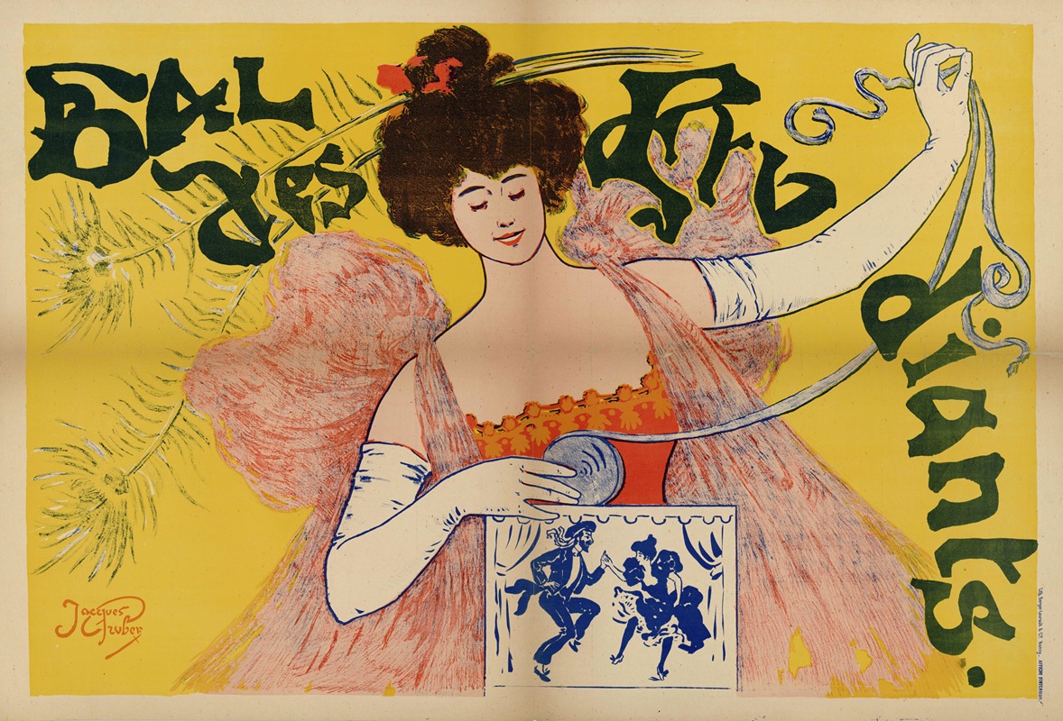 Bal des étudiants by Жак Грюбер — digital art print download