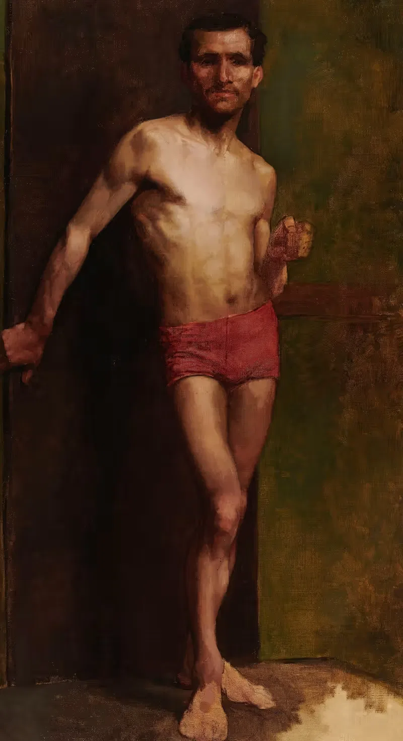 Study of a Male Nude — Anna Bilińska-Bohdanowicz