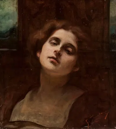 Голова женщины by Францишек Жмурко — digital art print download