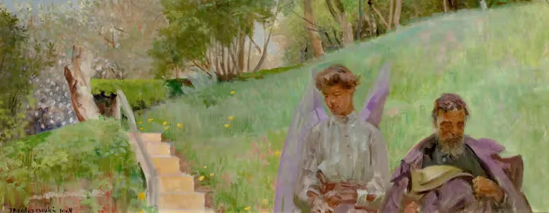 In springtime (In autumn) by Jacek Malczewski, 1908 — digital art print download