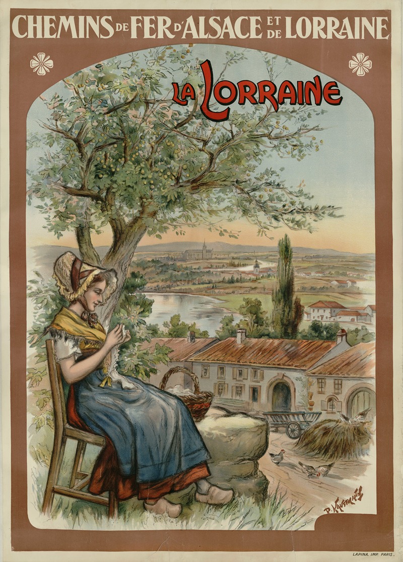 Chemins de Fer de l'Est ; La Lorraine by Поль-Адольф Кауфман — digital art print download
