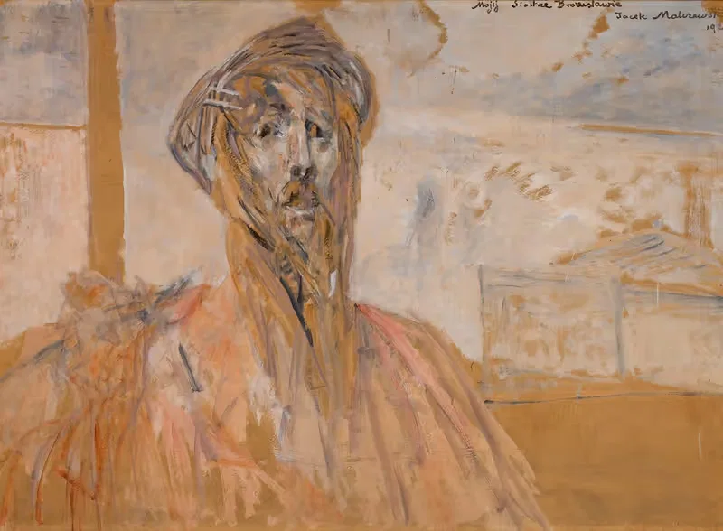 Автопортрет, эскиз by Яцек Мальчевский, 1926 — digital art print download