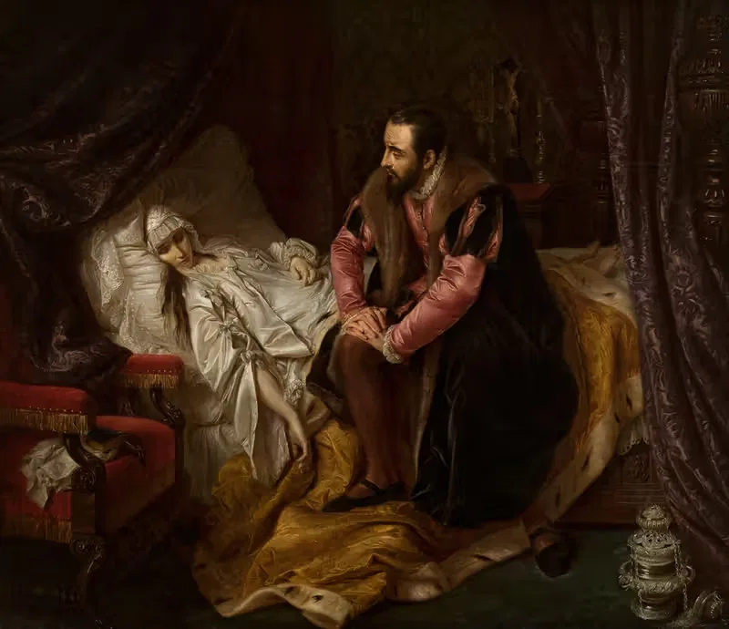 Death of Barbara Radziwiłł — Józef Simmler