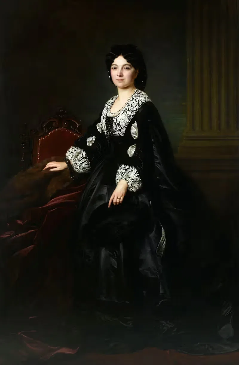 Portrait of Julia Bock — Józef Simmler