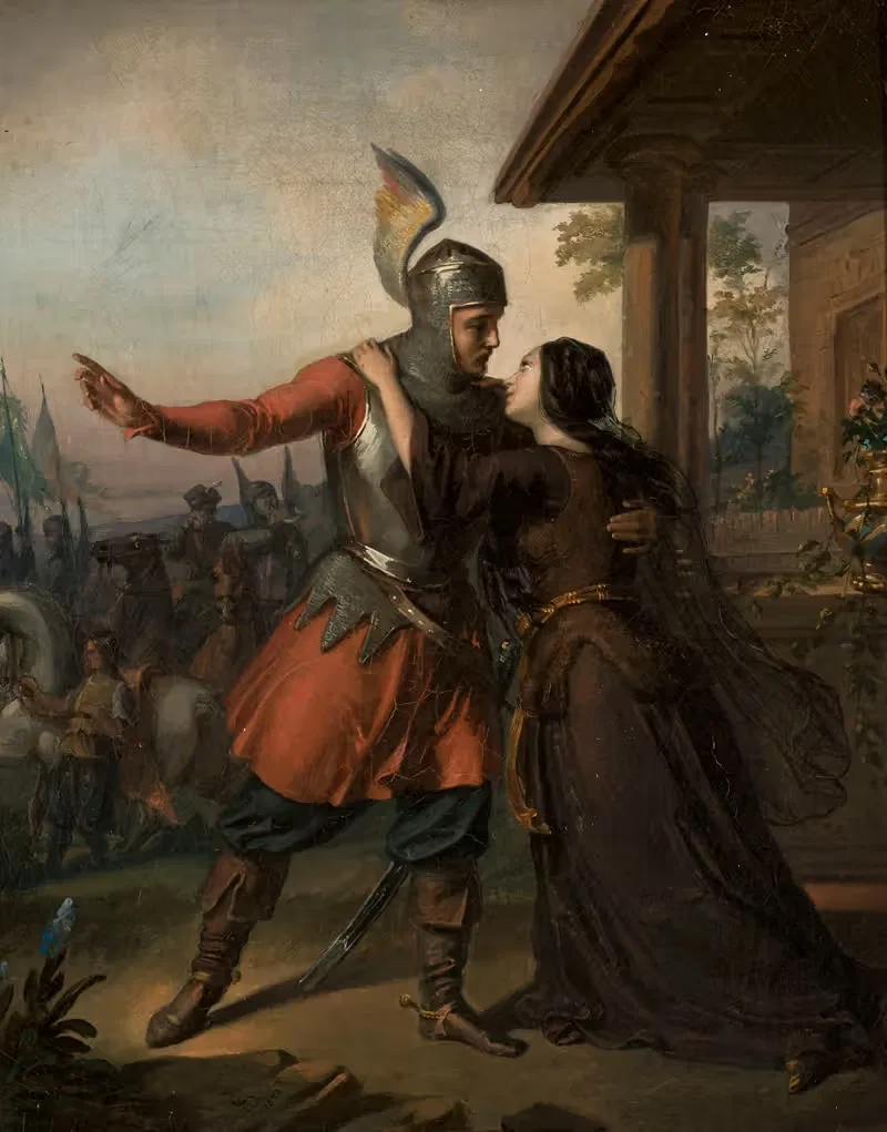 Wacław's farewell to Maria — Józef Simmler