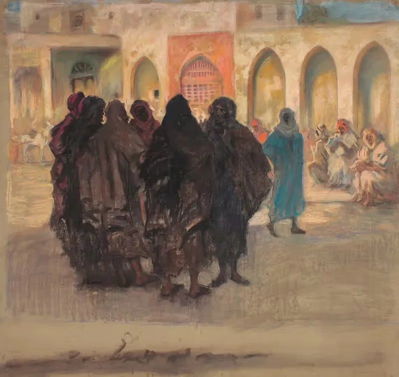 Street scene in Kairouan — Kazimierz Stabrowski