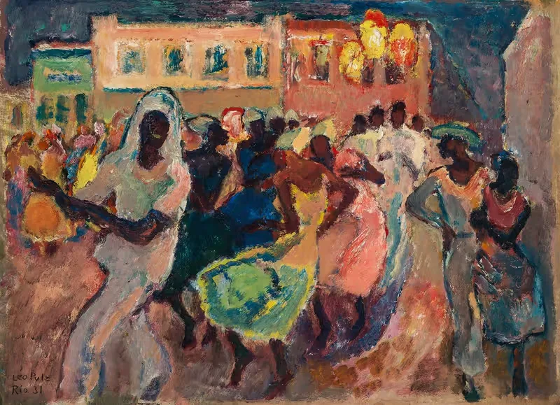 Карнавалы в Рио by Лео Путц, 1931 — digital art print download