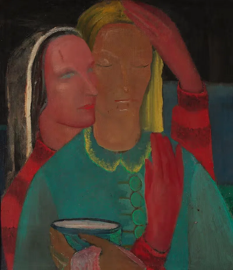 Two women by Mieczysław Schulz, 1934-1935 — digital art print download