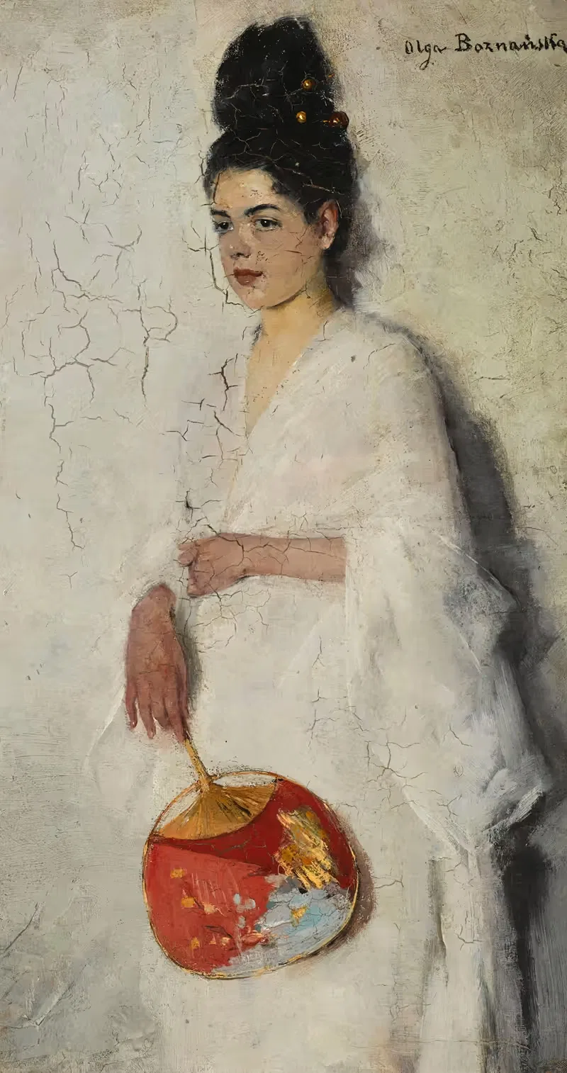 Японская женщина by Ольга Бознянская, 1889 — digital art print download