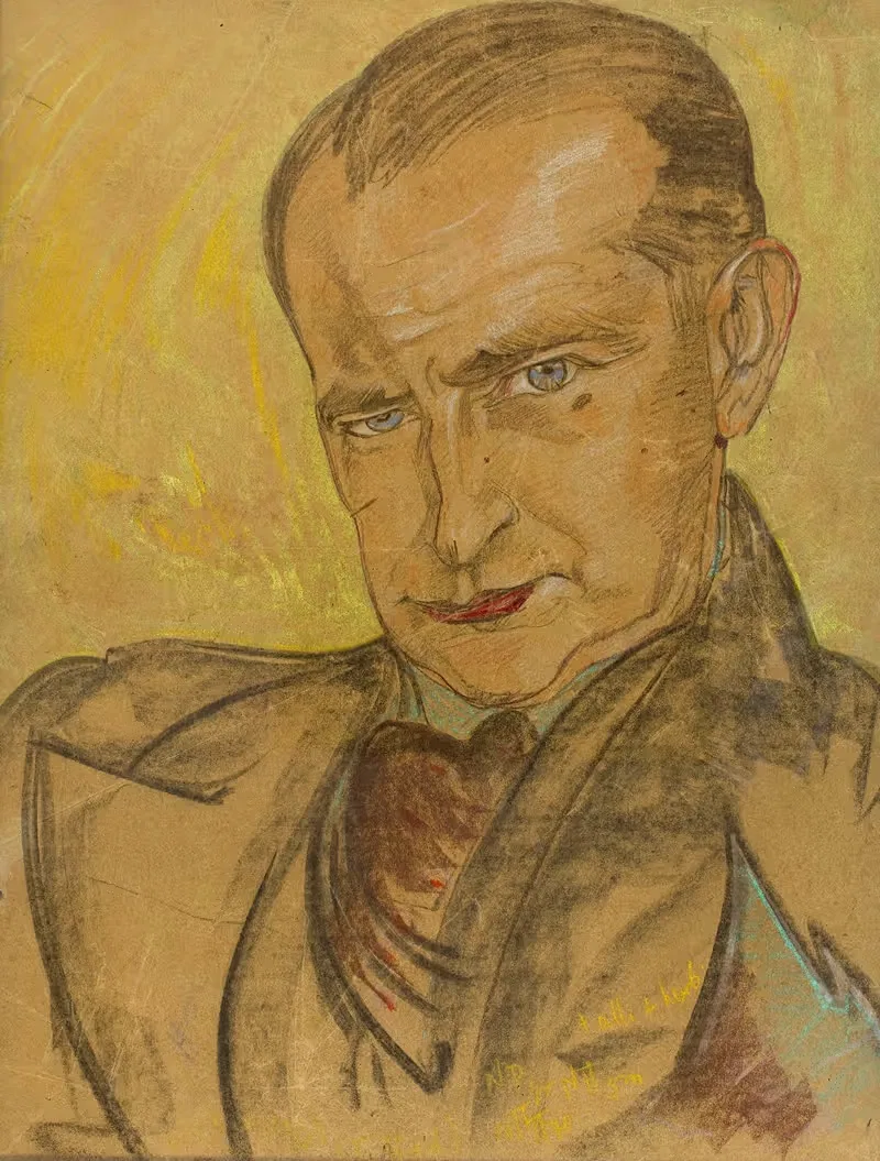 Portrait of Marian Bronisław Godecki — Stanisław Ignacy Witkiewicz