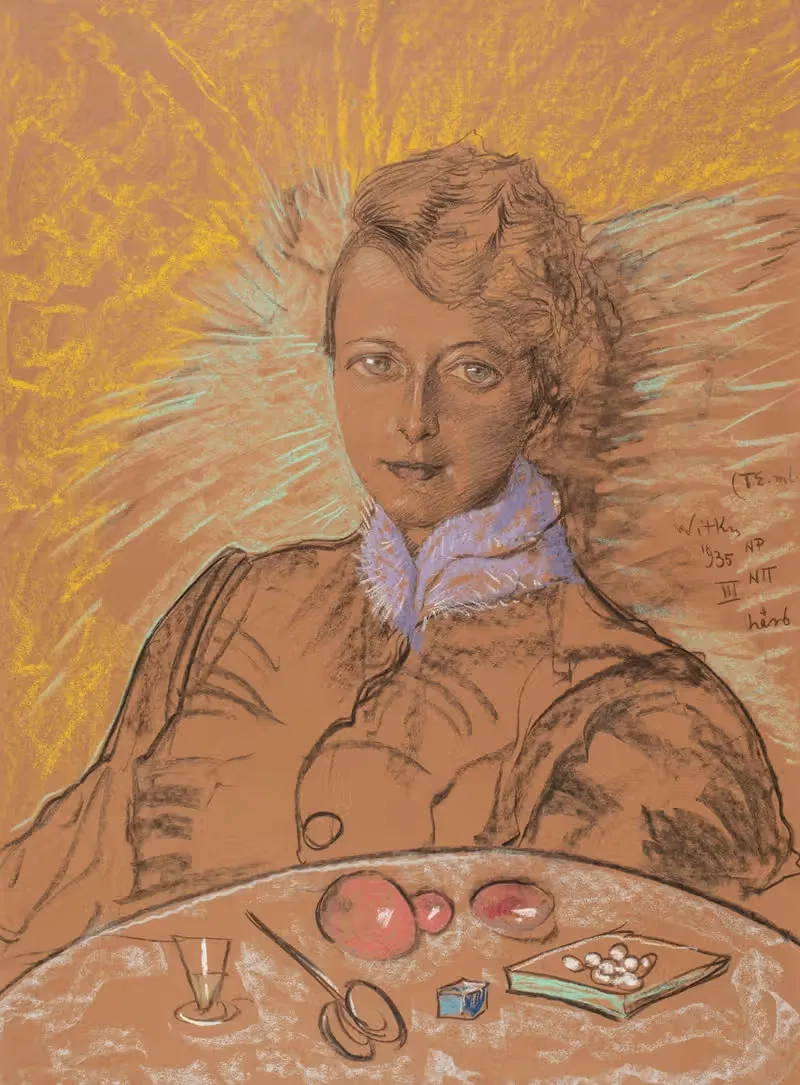Портрет Евгении Бундыковой by Станислав Игнацы Виткевич, 1935 — digital art print download