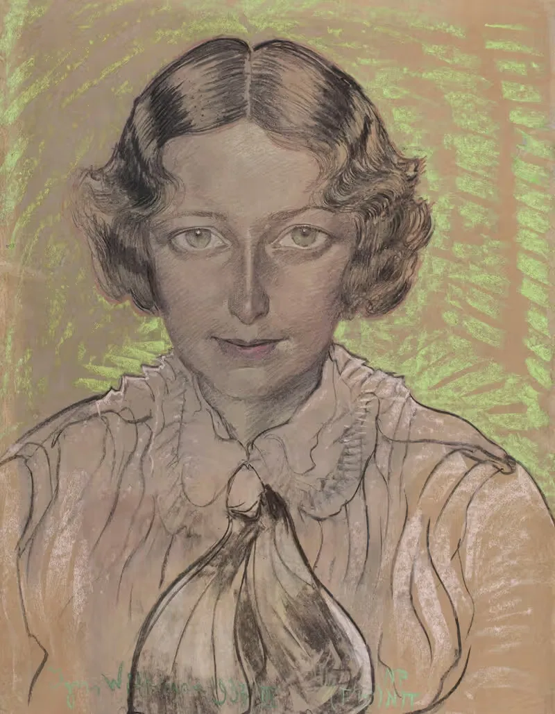 Портрет Евгении Бундыковой by Станислав Игнацы Виткевич, 1933 — digital art print download
