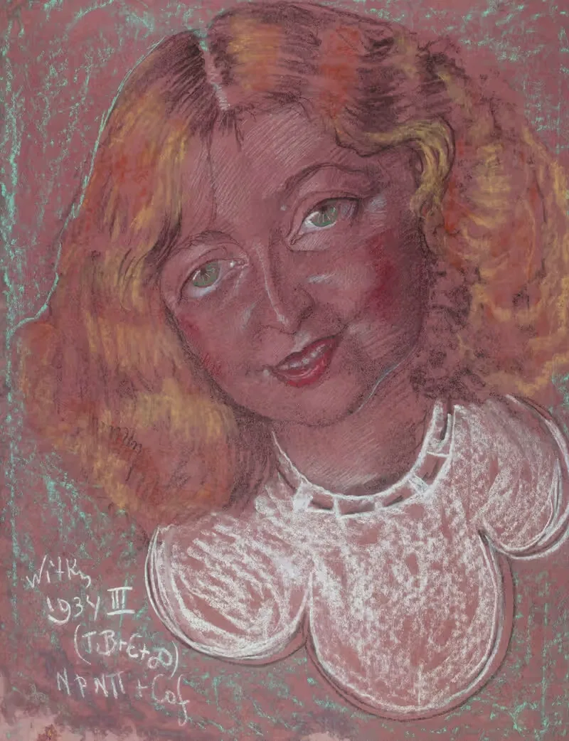 Портрет Евгении Бундыковой by Станислав Игнацы Виткевич, 1934 — digital art print download