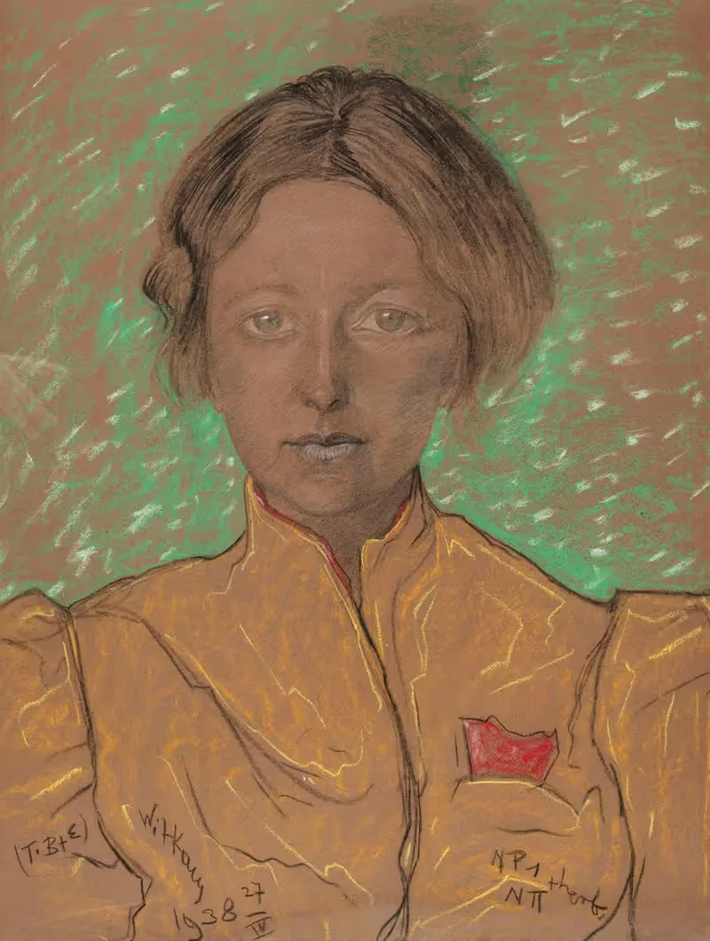 Портрет Евгении Бундыковой by Станислав Игнацы Виткевич, 1938 — digital art print download