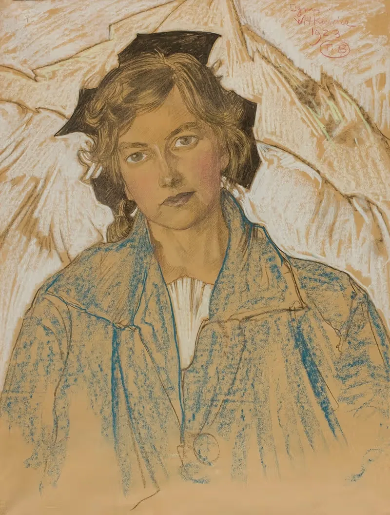 Portret Karoliny Underowicz by Stanisław Ignacy Witkiewicz, 1923 — digital art print download