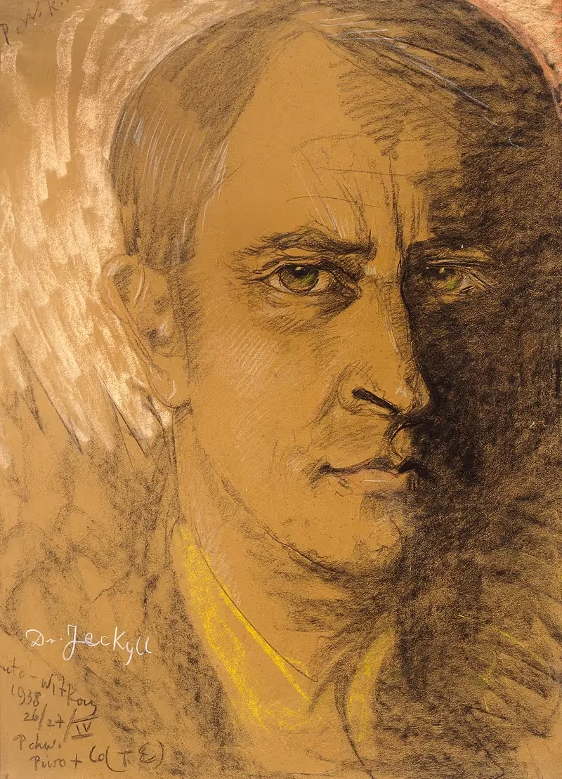 Автопортрет – доктор Джекил by Станислав Игнацы Виткевич, 1938 — digital art print download