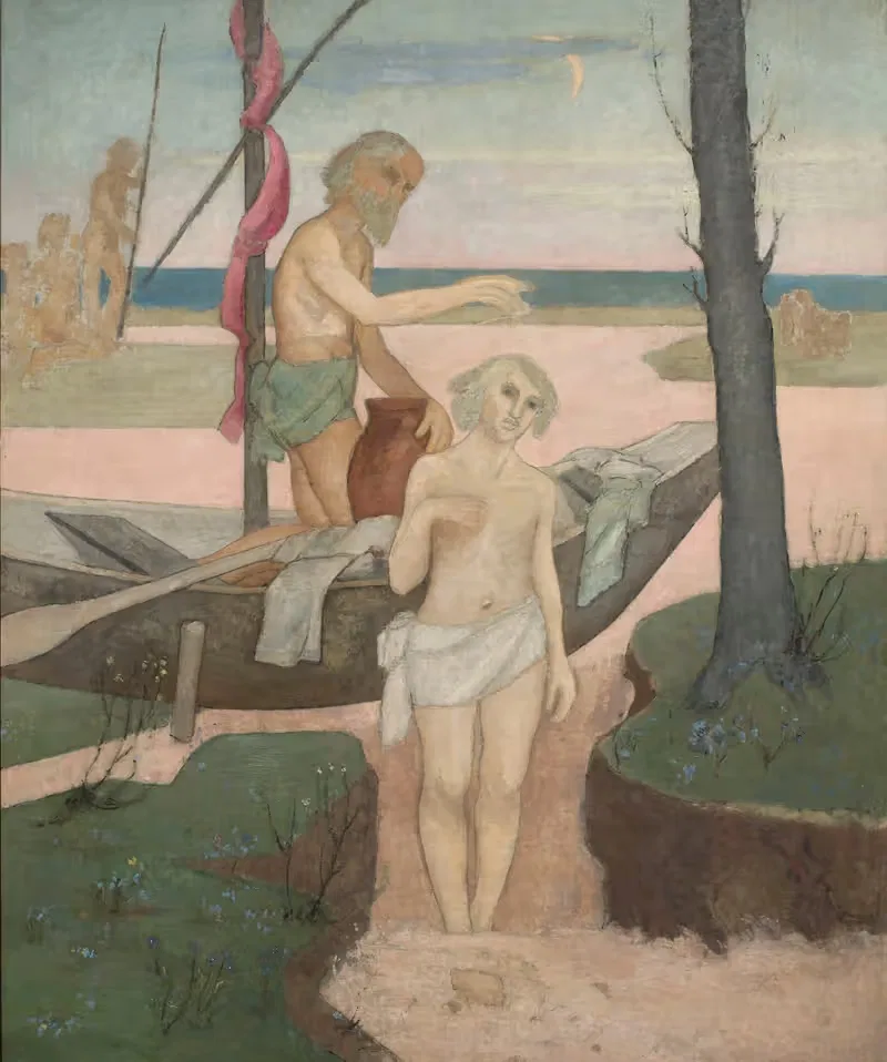 Крещение в реке Иордан by Тадеуш Маковский, 1909 — digital art print download