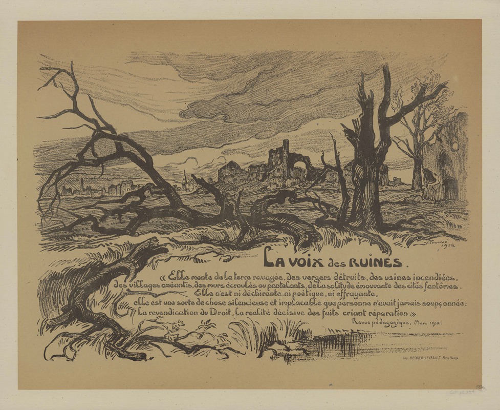 La voix des ruines by Виктор Пруве, 1918 — digital art print download