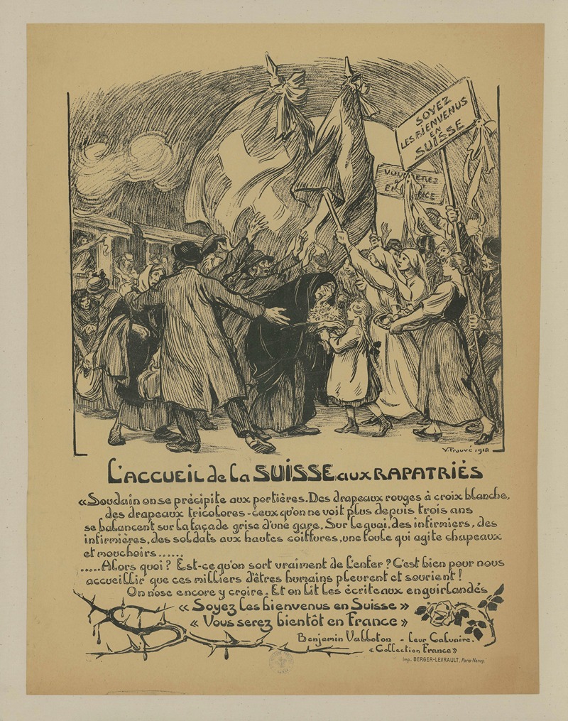 L'accueil de la Suisse aux rapatriés — Victor Prouvé