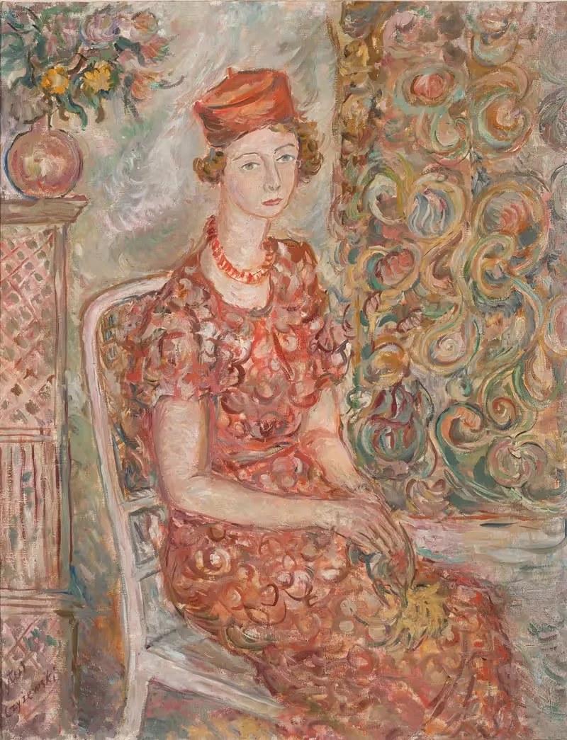 Женщина в маленькой шляпе by Титус Чижевский, 1934 — digital art print download