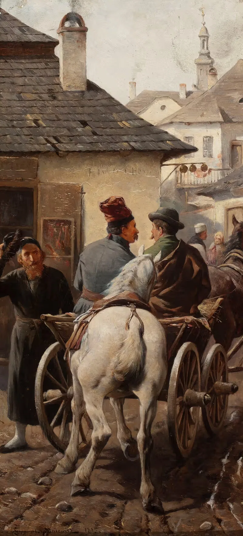 В город by Зигмунт Айдукевич, 1885 — digital art print download