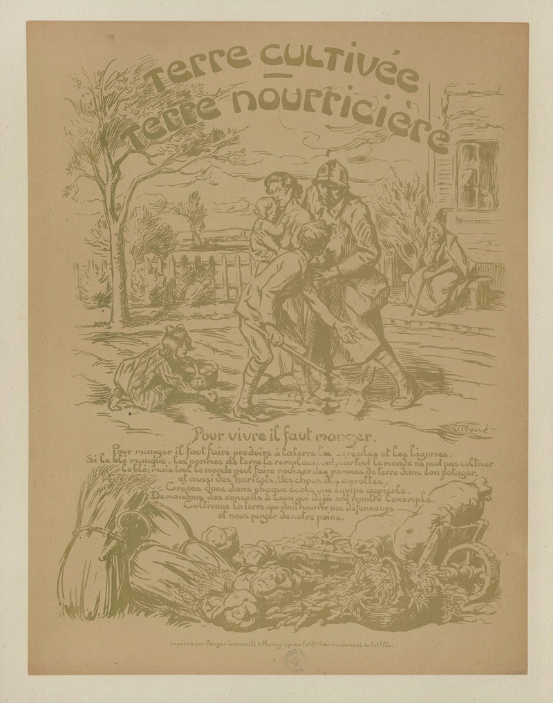 Terre cultivée, terre nourricière — Victor Prouvé