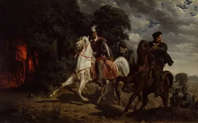 Henry de Valois Fleeing Poland by Artur Grottger, 1860 — digital art print download