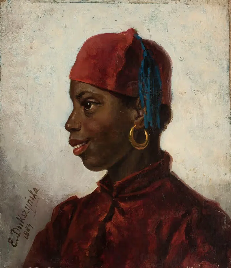 Study of a model by Emilia Dukszyńska-Dukszta, 1884 — digital art print download