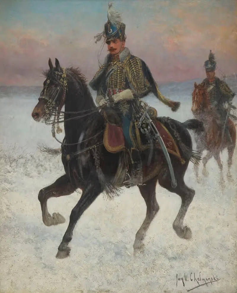 10-й гусарский полк by Ян Хелминьский — digital art print download