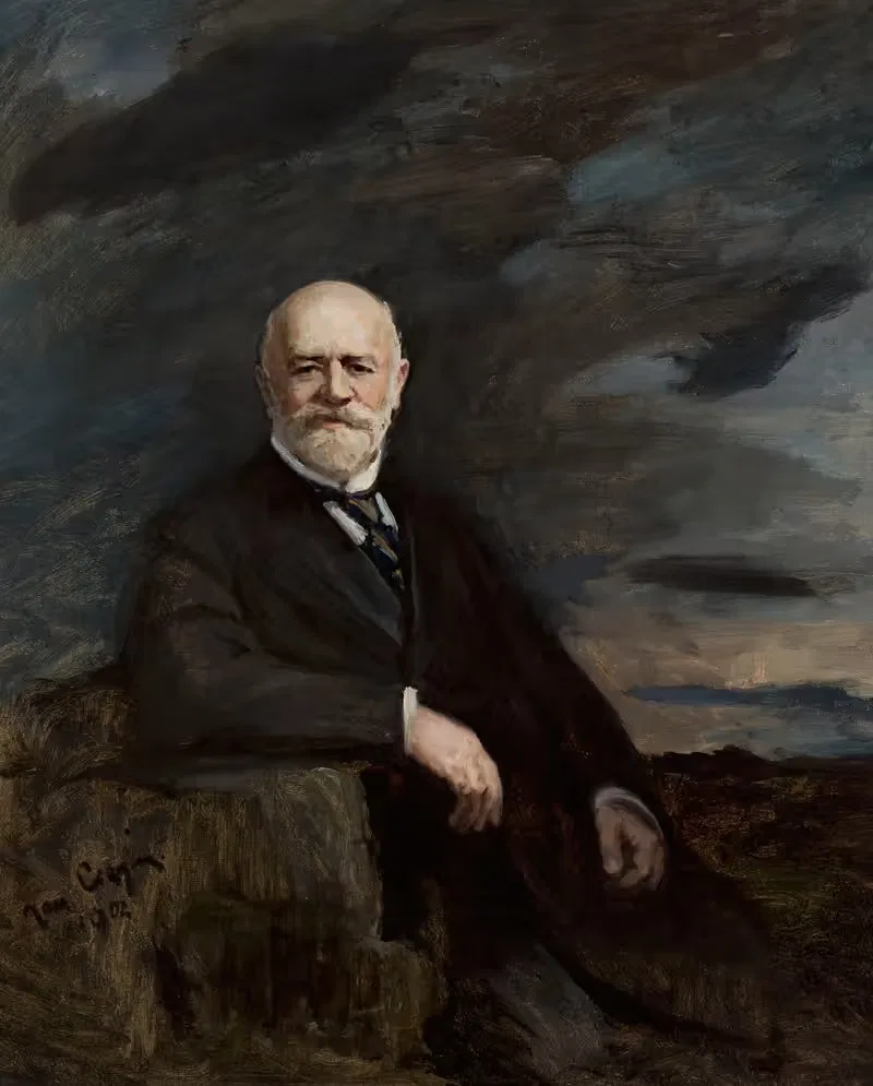 Portrait of Jan Bloch — Jan Ciągliński