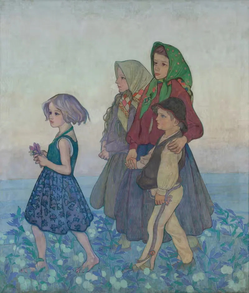 Парад горных детей by Ян Рембовский, 1909 — digital art print download