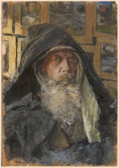 Автопортрет в капюшоне by Иоганнес Граф, 1870 - 1917 — digital art print download