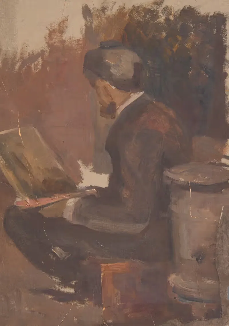 Виспяньский у шофера by Юзеф Мехоффер, 1891-1893 — digital art print download