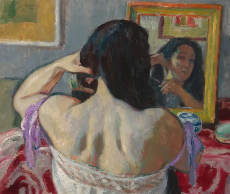 Woman Combing Her Hair — Józef Pankiewicz