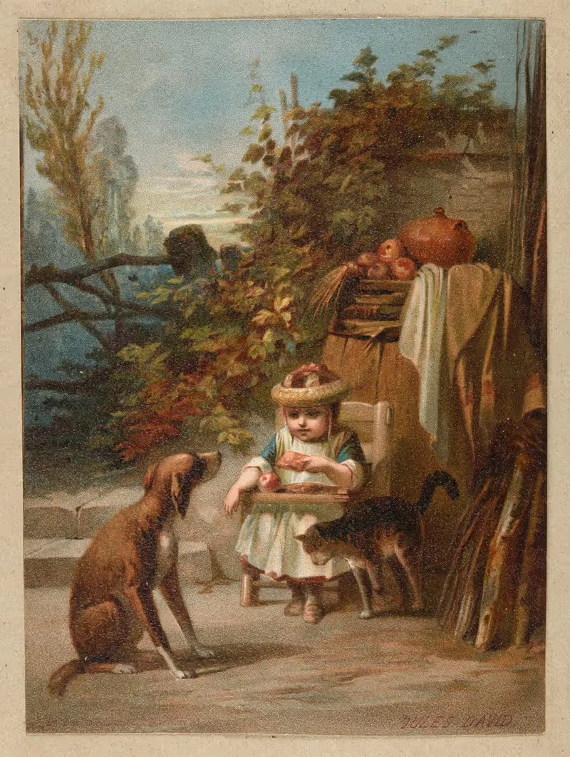 Друзья by Жюль Давид, 1860 - 1870 — digital art print download