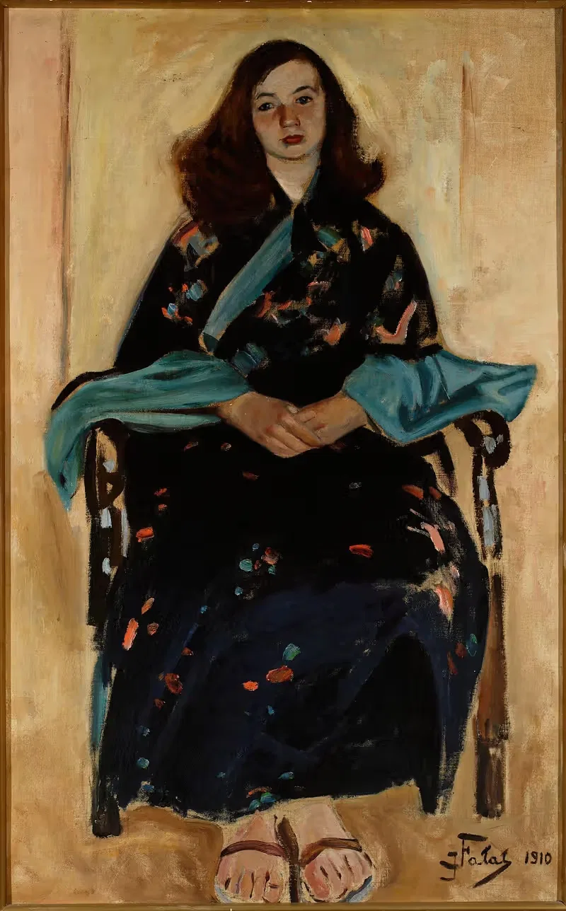 Woman in kimono — Julian Falat