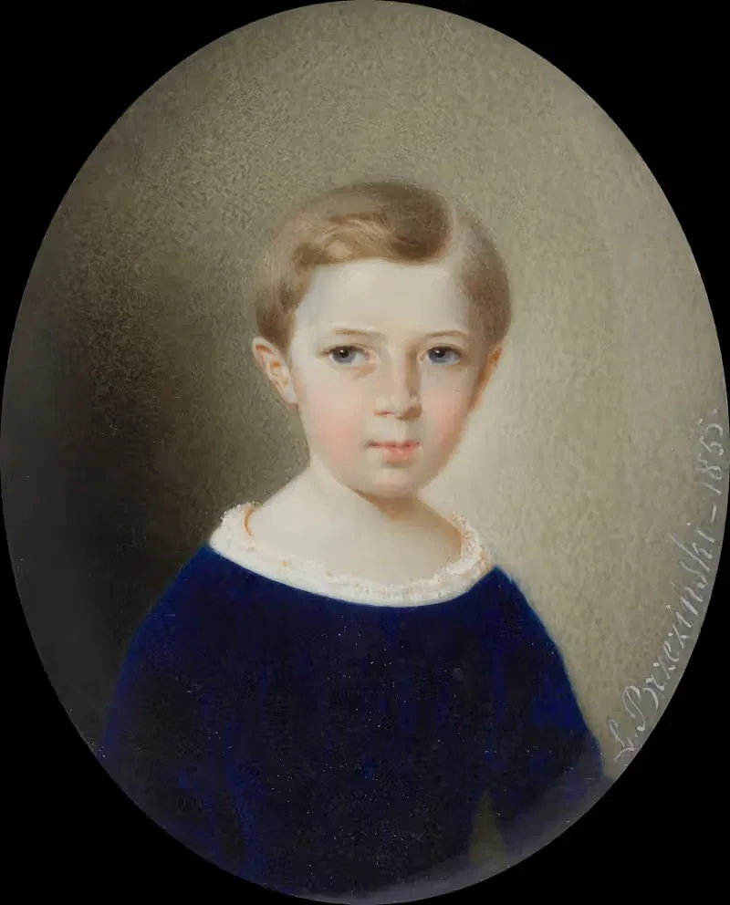 Портрет ребенка by Леон Бжезиньский, 1855 — digital art print download