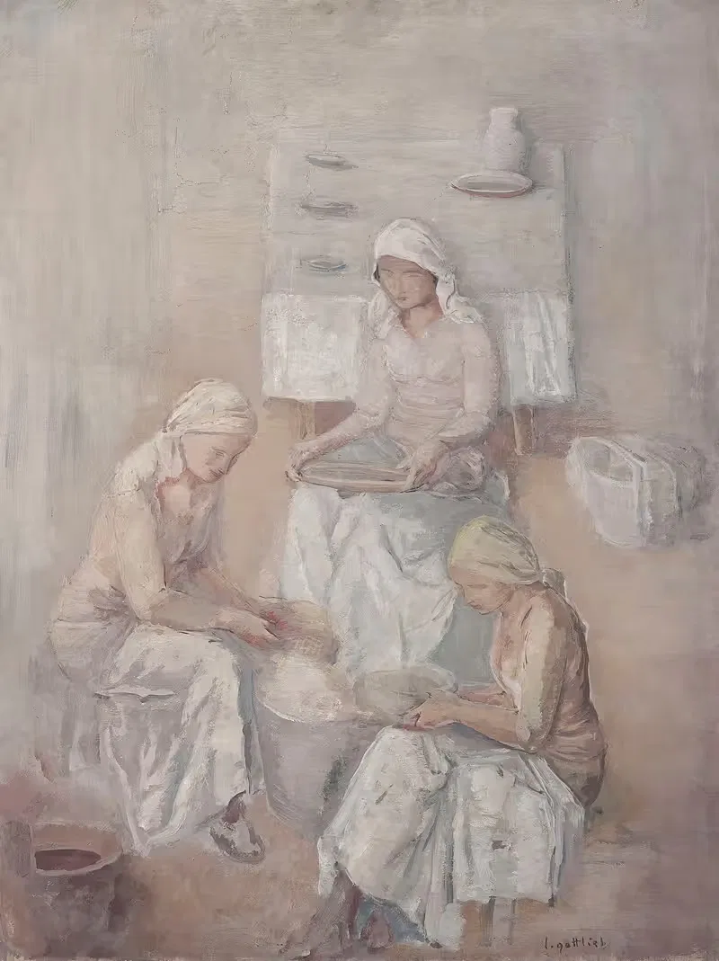 Белые женщины by Леопольд Готлиб, 1933 — digital art print download