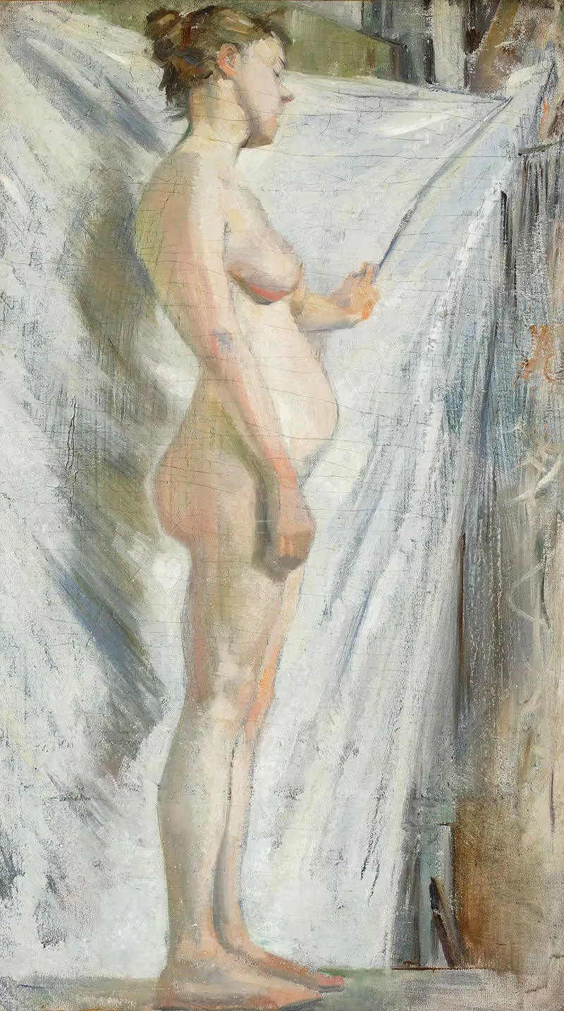 Женская обнаженная фигура by Станислав Выспяньский, 1892 — digital art print download