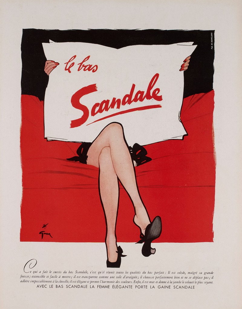 Publicité pour le bas Scandale by Аноним — digital art print download