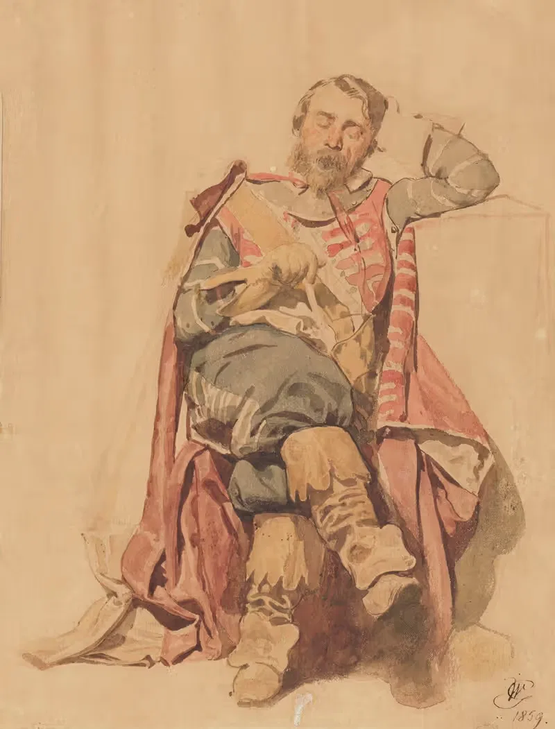 Мушкетер by Войцех Герсон, 1859 — digital art print download