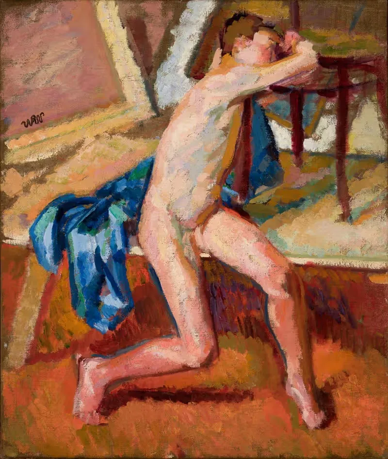 Мужская натура by Войцех Вейс, 1894-1898 — digital art print download