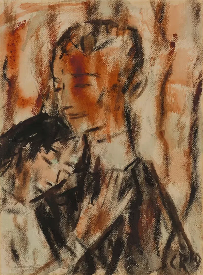 Влюблённая пара by Кристиан Рольфс, 1919 — digital art print download