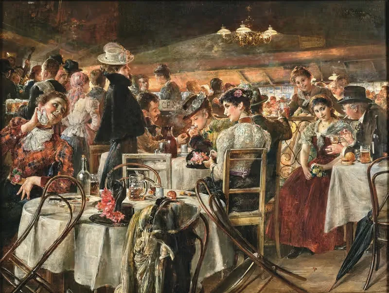 Танец в Вурстельпратере by Эрнст Новак, 1906 — digital art print download