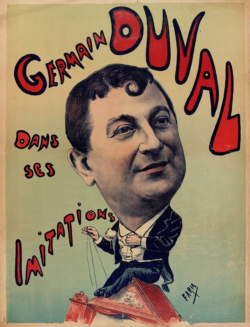 Germain Duval Dans Ses Imitations by Cândido de Faria, 1880-1900 — digital art print download
