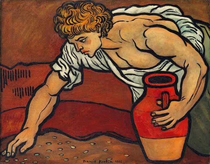 Без названия (Мальчик с кувшином) by Франсис Пикабия, 1935 — digital art print download